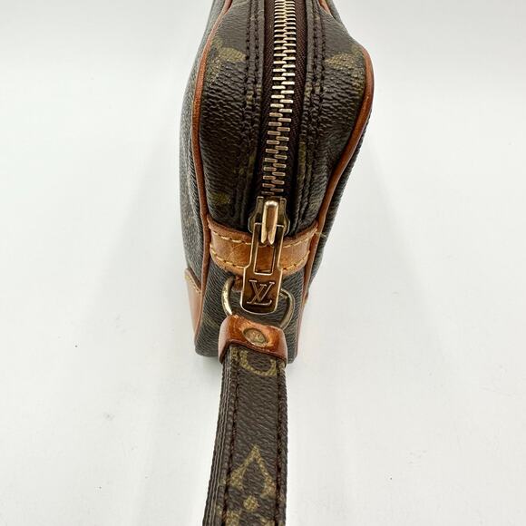 Vintage LOUIS VUITTON Wristlet Monogram Canvas Marly Dragonne PM Clutch - Picture 6 of 13